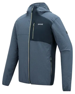Produktbild von Regatta Alven Strickfleecejacke mit Kapuze für Herren, Größe:S, Farbe:China Blue