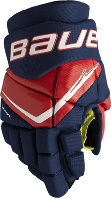 Image de Gants Bauer Vapor FLY40 Junior navy/rouge/blanc 10 pouces