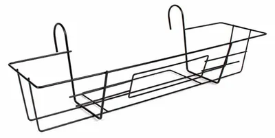 Zdjęcie produktu dla Metalowy uchwyt do skrzynki balkonowej czarny 65 x 22 cm