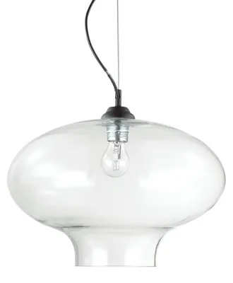Produktbild von Vintage-Decò Bistro' Aufhängung Metall Transp. 1 Licht E27 D40