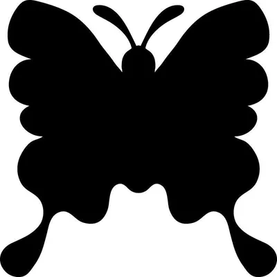 Produktbild von Kreidetafel-Aufkleber – abwischbare, selbstklebende Wandaufkleber – SCHMETTERLING – 40 x 40 cm