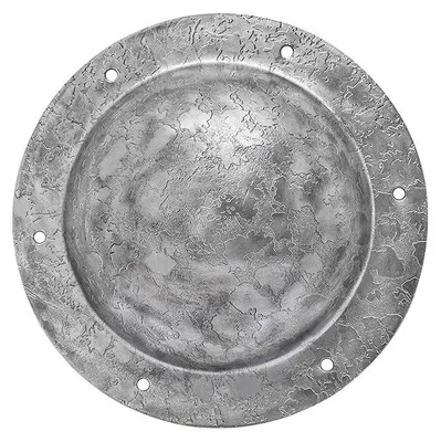 Produktbild von Handgemachter Schildbuckel, 1,8 mm Stahl, Ø 21,5 cm, H 5 cm, mittelalterlich/keltisch, kampffähig