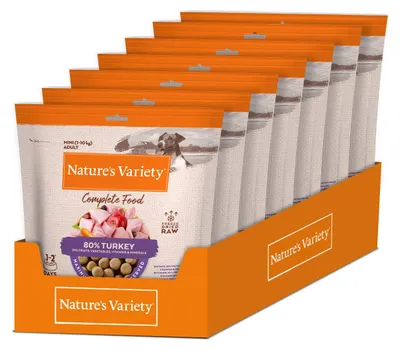 Productafbeelding van Natures Variety, gedroogd vleesvoer, kalkoen, 6 x 120 gram