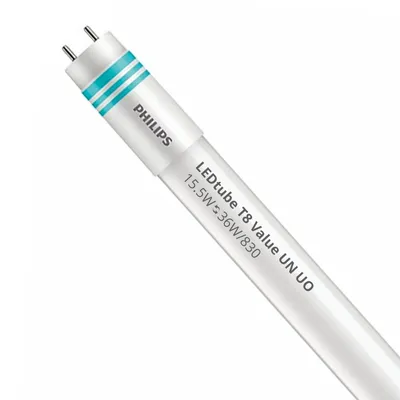 Produktbild von Philips MAS Ledtube VLE UN 1200MM UO 15.5W830 T8 LED-Röhre, Sockel G13, 15,5 Watt, Warmweiß, 3000 K,  16kWh/1000h