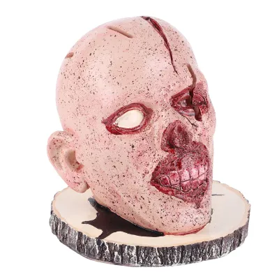 Imagen del producto de Soporte para cuchillos con forma de cabeza, estante para guardar cuchillos, soporte para cuchillos con forma de cráneo, organizador para cuchillos con forma de calavera, soporte de almacenamiento para la cocina, adorno decorativo para la cocina