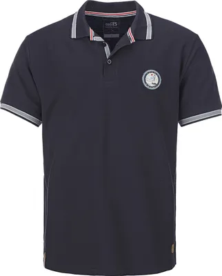Produktbild von modAS Herren Poloshirt kurzarm maritim - Polohemd T-Shirt mit Polokragen aus Baumwolle in Marine Blau Größe XXL