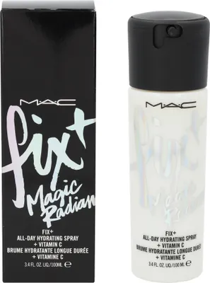 Zdjęcie produktu dla MAC Fix+ Magic Radiance, Unisex, Skóra uniwersalna, Rozjaśniający, Nawilżający, Odżywiający, Water\Aqua\Eau, Butylene Glycol, Glycerin, Polysorbate 20, Tocopheryl Acetate, Sodium Hyaluronate,..., 1 szt., 100 ml