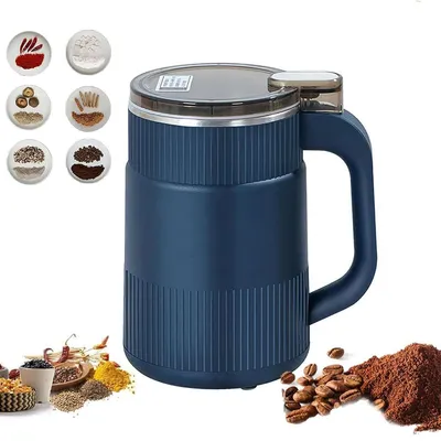 Produktbild von 200W Elektrische Getreidemühle,1L Edelstahl Kaffeemühle,28000 U/min,Mit 8 Klinge,10S Schnelles Schleifen,Feinschlief,Überhitzungsschutz,Stille,Für Getreide,Gewürze,Kräuter,Kaffee