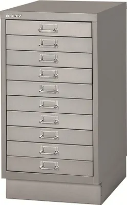 Produktbild von Schubladenschrank MultiDrawer 29er Serie Sockel A3 10 Schubladen silber