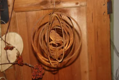 Produktbild von Rostikal Hängedeko Windspiel Vogel 18 cm Gartendeko Vintage Rost Deko Garten