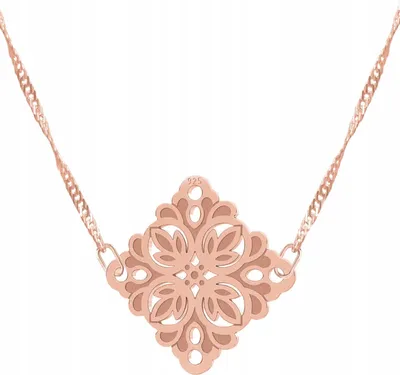 Immagine prodotto di Catena placcata oro argento 925, oro rosa, 50 cm