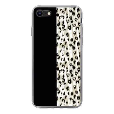 Produktbild von MuchoWow® Handyhülle Schutzhülle Hülle für iPhone SE 2020 Pantherdruck - Pelz - Tier Silikon Softcase Handy Hülle - Kartenbesitzer