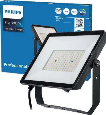 Obrázek produktu pro Philips Světlomet, Černá, IP65, Kov, I, Držák ve tvaru U, 100 W