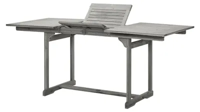 Produktbild von Garten-Esstisch, Tisch Balkon, Gartentisch, Balkontisch, Küchentisch, Terrassentisch, (120-170) x80x75 cm Massivholz Akazie
