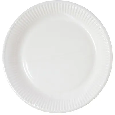 Produktbild von 10 Pappteller - weiß - Ø ca. 23 cm
