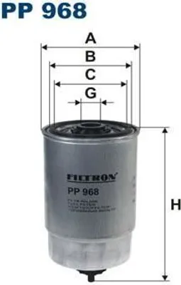 Zdjęcie produktu dla Filtr paliwa FILTRON PP 968