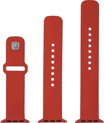 Produktbild von FIXED FIXSST2-436-RD, Uhrenarmband, Apple, Apple Watch Series 1 38mm Apple Watch Series 2 38mm Apple Watch Series 3 38mm Apple Watch..., Silikon, 1 Stück(e)