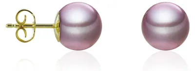 Obrázok produktu pre Luna-Pearls – 311.2042 – Náušnice – Dámske – 750 žlté zlato – Mladá perla Ming 9–10 mm