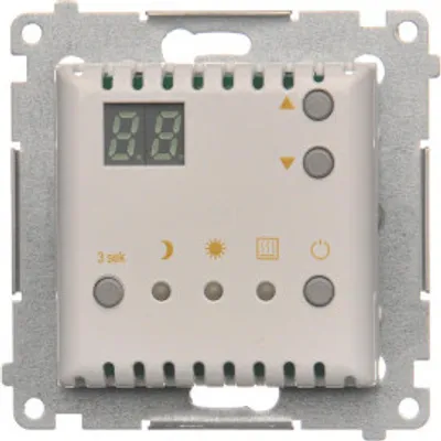 Image de Thermostat d'ambiance Simon 54 module premium blanc