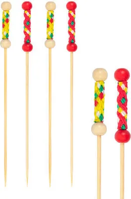 Produktbild von 200x Fingerfood Spieße "String" aus Bambus 12cm