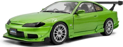 Immagine prodotto di Modellino di auto Solido in scala 1:18 Nissan Silvia S15 SPEC-R AERO verde 1999 S1812203