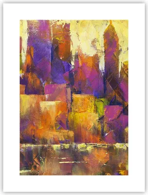 Produktbild von Poster - Poster ohne Rahmen - Abstraktion Stadt Wolkenkratzer - 30x40 cm - Wand Bild - Wanddeko - Wandbilder - Kunstposter - Wandposter - Bilder - Kunstdruck - Wandbild - P2XPA30x40-4294