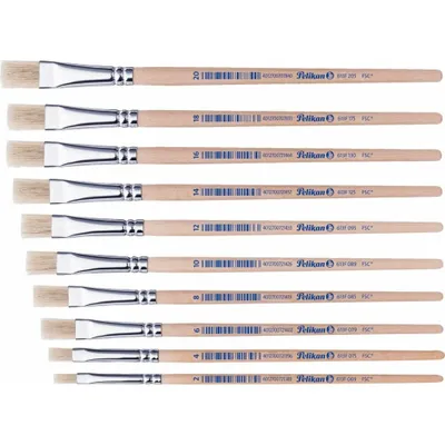 Produktbild von Pelikan 613F, Einzelbürste, Fächerpinsel, Schweineborste