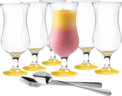 Produktbild von Glasmark KROSNO, 420ml, Set von 6, Glas für alkoholische Cocktails, Longdrinkgläser, Cocktailgläser Trinkgläser Partygläser Perfekt für Zuhause Partys