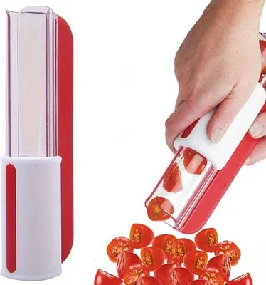 Productafbeelding van Famanu fruitmes voor tomaten, druiven en kersen - rood