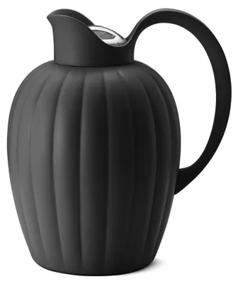 Productafbeelding van Georg Jensen BERNADOTTE Thermo Krug MIDNIGHT schwarz, Edelstahl Deckel, PP & ABS 1L 10019591