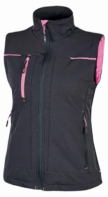 Immagine prodotto di Gilet da lavoro U-Power Saturn U-4, tessuto impermeabile, fucsia, taglia S