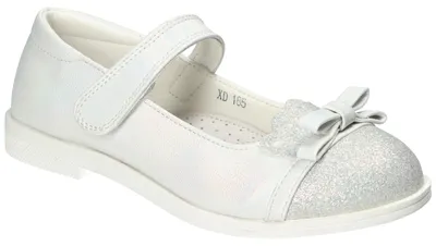 Produktbild von American Club XD185, Mädchen Ballerinas Klettverschluss Leder-Einlegesohle bequem, Grau 34