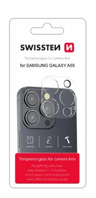 Image de Swissten - Verre trempé pour objectif de caméra Galaxy A55
