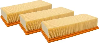Produktbild von vhbw 3x Flachfaltenfilter F7 Ersatz für Kärcher 6.907-276.0, 6.907-277.0, 6.904-095.0, 6.904-283.0, 6.904-283 für Staubsauger
