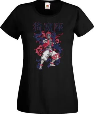 Produktbild von Damen T-Shirt Anime Manga Demon Anime Slayer Akaza 02 Demon Akaza, Lady M / Schwarz