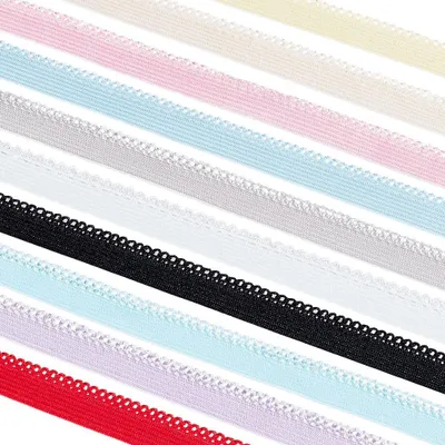 Produktbild von Elastisches Spitzenband - 50 Meter - 10 Farben - Dehnbares Spitzenband - Bekleidungaccessoires - DIY-Bastelarbeiten - 10,5 mm breit - Spitzenborte