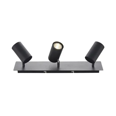 Produktbild von Lindby Deckenstrahler Joffrey, 49cm, schwarz, 3-flg., GU10