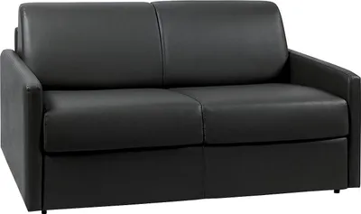 Produktbild von Vente-unique CALIFE, Sofabett, Schlafzimmer, Schwarz, 2 Sitz(e), Schwarz, Kunstleder