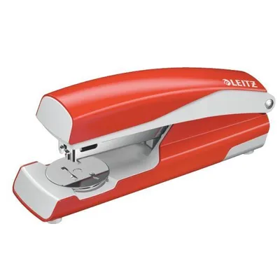Produktbild von Leitz NeXXt 5502, 30 Blätter, Rot, Silber, 24/6, Metall, Kunststoff, 80 g/m², Oben
