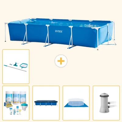 Immagine prodotto di Piscina fuori terra rettangolare - 450x220x84 cm - 6 pezzi - Modello S20065