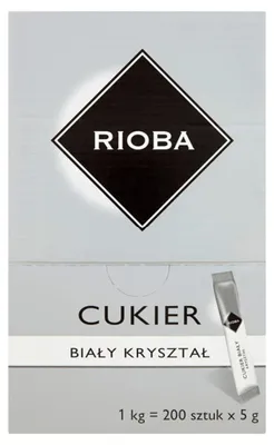 Zdjęcie produktu dla Cukier biały Rioba w saszet. 5gx200szt.