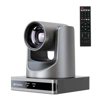 Produktbild von Retekess TC202 Webcam, Videokonferenzkamera, PTZ Kamera mit AI Intelligente Begegnung, UHD-Bild Wilder,,Betrachtungswinkel, PTZ-Funktion, Skype, OBS