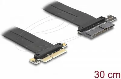 Immagine prodotto di Delock Riser Karte PCI Express 3.0 x4 Stecker zu U.2 SFF-8639 SSD Slot mit Kabel 30 (81507)
