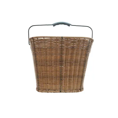 Produktbild von SachsenRAD Fahrradkorb Vorne 22L aus Polyrattan, Inklusive Montage mit innovativer Schnell-klick Halterung, Wetterbeständig, abnehmbar, Lenkerkorb