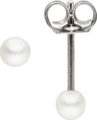Produktbild von Paar Ohrstecker Ohrschmuck mit kleinen Süßwasser-Zuchtperlen 3-3,5mm 925 Silber