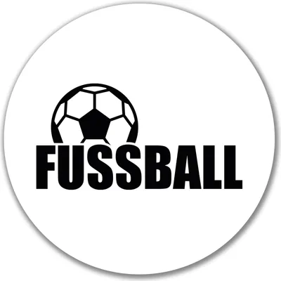 Produktbild von Huuraa Aufkleber Fussball Ball 10cm rund Sticker Geschenkidee