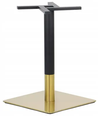 Immagine prodotto di Base per tavolo in acciaio inox SH-3002-6/GB, per ufficio, hotel, ristorante, dimensioni 50x50x72 cm, acciaio inox color oro