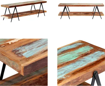 Immagine prodotto di mobile TV vidaXL 160x40x50 cm in legno massiccio antico - mobile TV - mobile TV - mobile TV - mobile HiFi