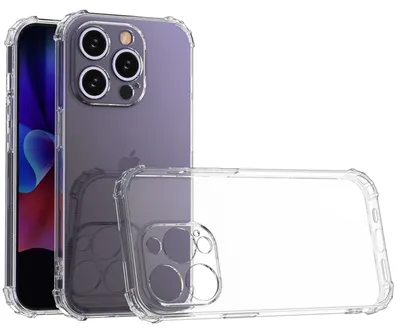 Produktbild von Für Apple iPhone 15 Pro Schock TPU Schutz Handy Hülle Tasche Cover Transparent