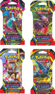 Produktbild von POKÉMON 10193-101 Phantasmal Flames ME02 Sleeved Booster